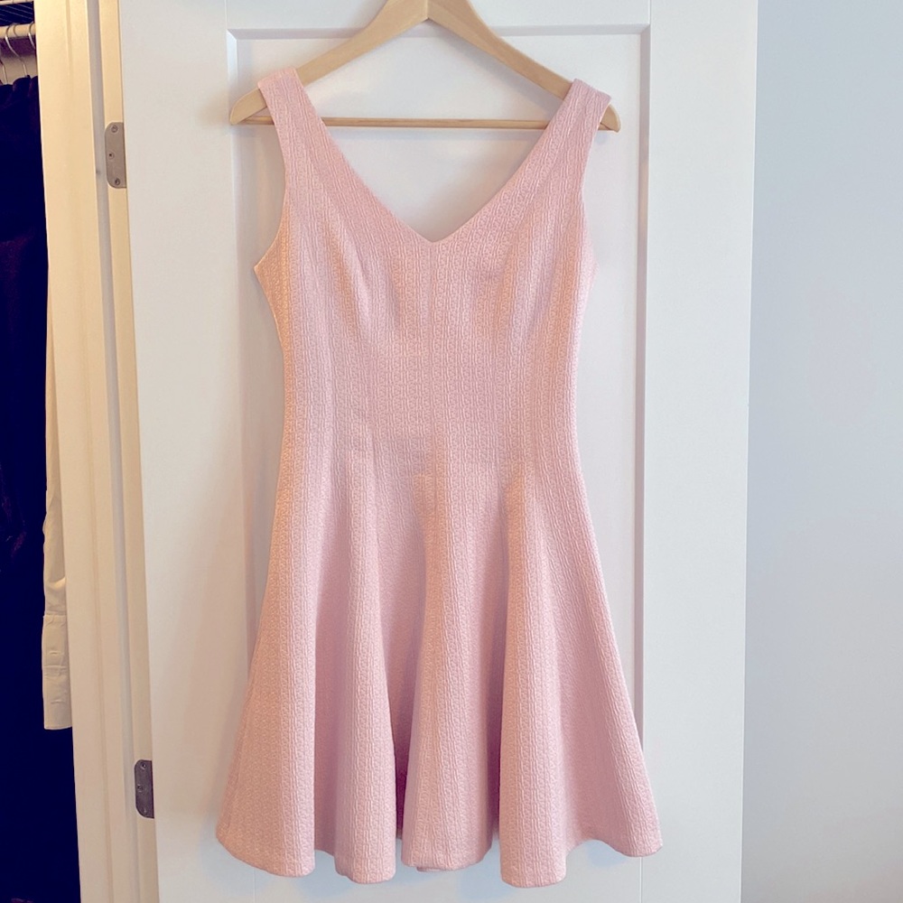 Club Monaco Baby Pink Fit and Flare Mini Dress Sz 2